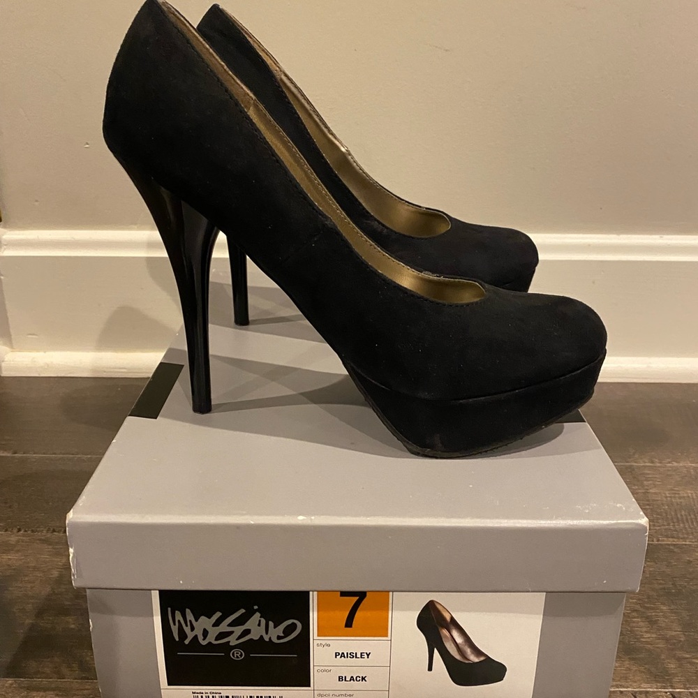 Women’s Target Black High Platform Heels Size 7